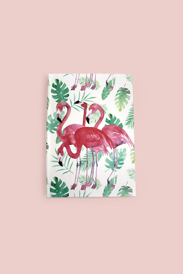 Flamingo Hardcover Notebook A6